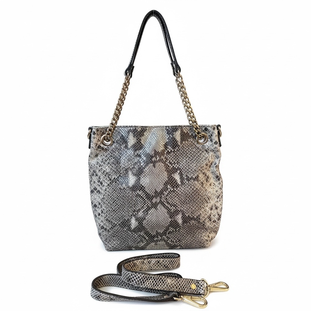 Michael Kors Jet Set Chain Python-Embossed Should… - image 1